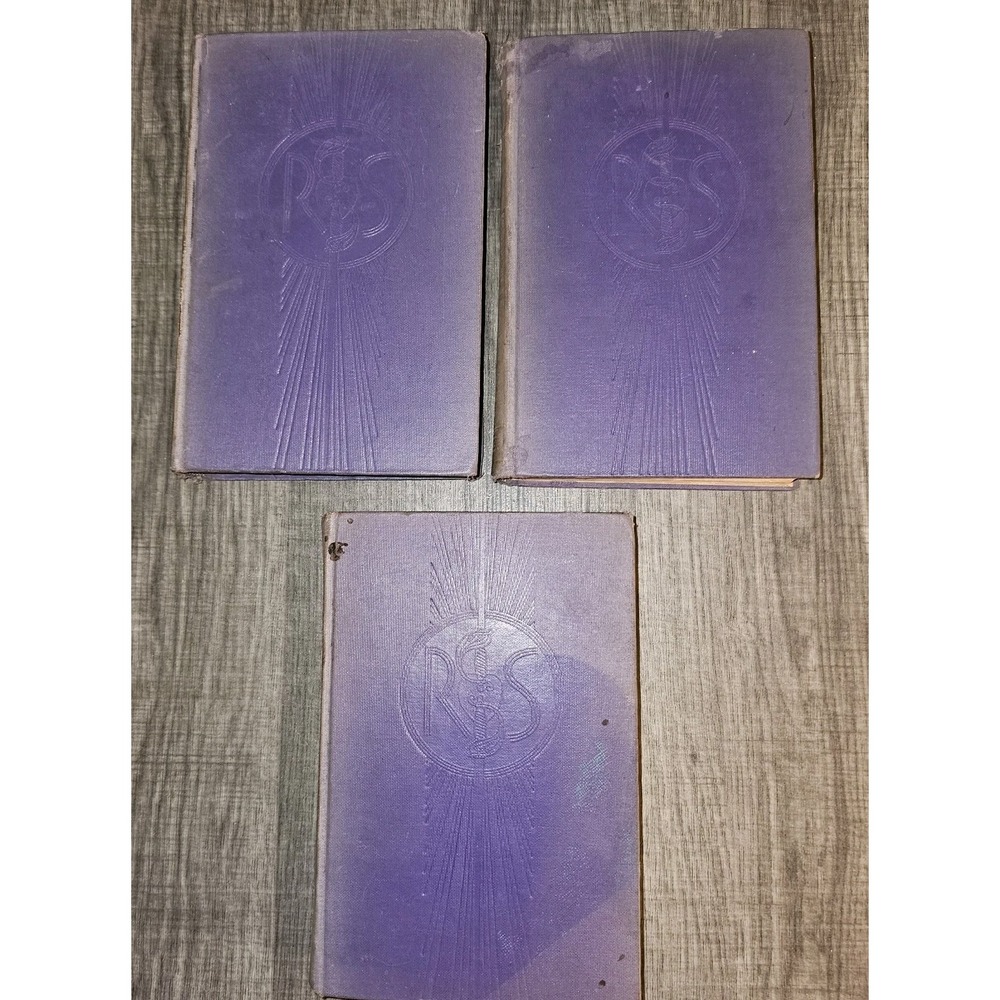 Robert Sabitini Lot Of 3 Antique Books 1922,‎ 1921, 1930 ACCEPTABLE Hardcover
